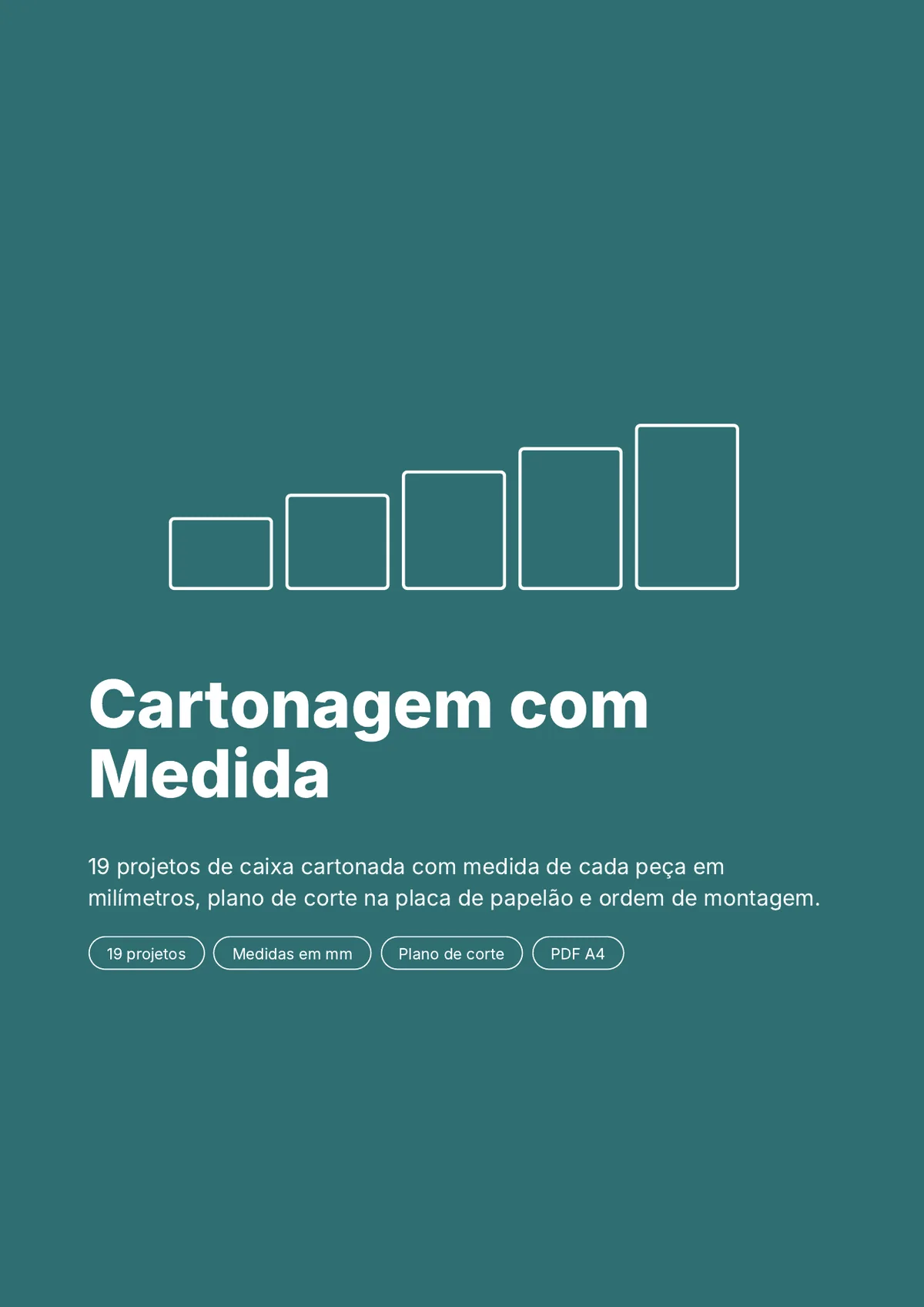 Página real do PDF Cartonagem com Medida: capa